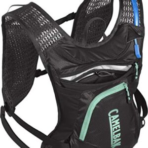 CamelBak Women's Chase Bike Vest 50oz - Hydration Vest - Easy Access Pockets, Black/Mint