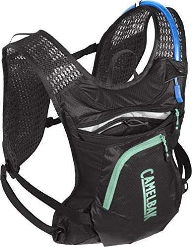 CamelBak Women's Chase Bike Vest 50oz - Hydration Vest - Easy Access Pockets, Black/Mint