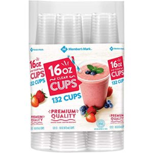 an item of member’s mark clear plastic cups (16 oz,132 ct.) – pack of 1 – bulk disc