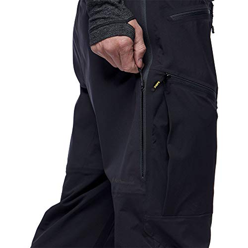 Black Diamond Mens Dawn Patrol Hybrid Ski Pants, Black, Large