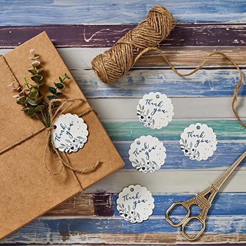 Avery Printable Blank Scallop Round Gift Tags with Sure Feed, 2.5" Diameter, Textured White, 90 Customizable Tags (80511)