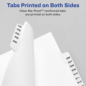 AVERY Individual Legal Exhibit Dividers, AVERY Style, 11, Side Tab, 8.5 x 11 inches, Pack of 25 (11921),White