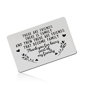 best friend gift engraved wallet insert card thank you gift for sister in law birthday gift for brother in law engraved wallet insert card appreciation gift for women men family christmas jewelry
