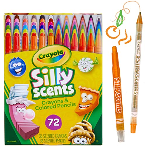 Crayola Silly Scents Twistables, Scented Crayons & Colored Pencils, School Supplies, 72 Count [Amazon Exclusive]