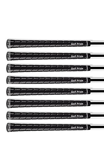 Set of 8 - Golf Pride Tour Wrap 2G (Black Midsize (60 Round))