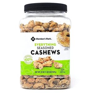 member’s mark everything seasoned cashews (22 ounce) 1 pack