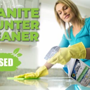 Black Diamond Stoneworks Granite Counter Cleaner: USDA Certified BIOBASED- Safe for Granite, Quartz, Marble, Travertine, Countertops. 1-Quart / 1-Gallon