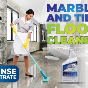 Black Diamond Stoneworks MARBLE & TILE FLOOR CLEANER. Great for Ceramic, Porcelain, Natural Stone, No-rinse Concentrate.(1-Gallon) AND Ultimate Grout Cleaner: for Even The Dirtiest Grout,2-QT-Brush