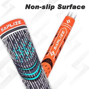 SAPLIZE Multi Compound Golf Grips, Deluxe Kit(13 Grips with Solvent Kit), Hybrid Golf Club Grips, Fluorescent Orange CL03S Series