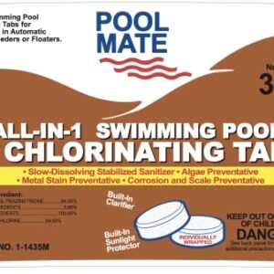 Pool Mate 1-1440M All-in-1 Swimming Pool 3-Inch Chlorine Tabs, 35-Pounds