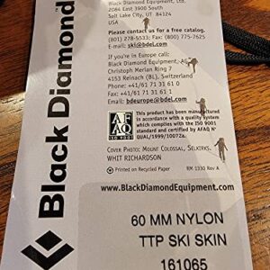 Black Diamond Equipment – Ascension Clipfix TTP Euro-Style Nylon Backcountry Climbing Ski Skins - 60mm - Black - 6cm x 210cm