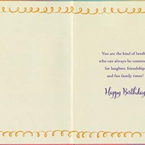 Designer Greetings Magical Birthday Cake with Tall Candles Birthday Card for Brother