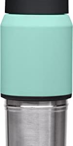 CamelBak MultiBev Water Bottle & Travel Cup – Vacuum Insulated Stainless Steel – Coastal/Lagoon – 17 oz bottle & 12 oz cup