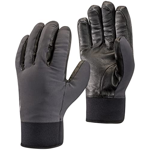 Black Diamond Heavyweight Softshell Gloves, Smoke, Large