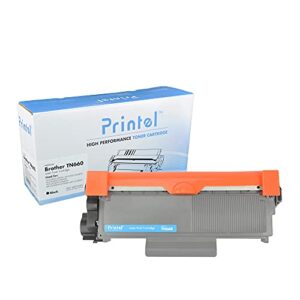 printel compatible toner cartridge for brother tn660 high yield black used for brother dcp-2520, dcp-2540, hl-2300, hl-2305, hl-2320, hl-2340, hl-2360, hl-2380, mfc-2680, mfc-2700, mfc-2705…