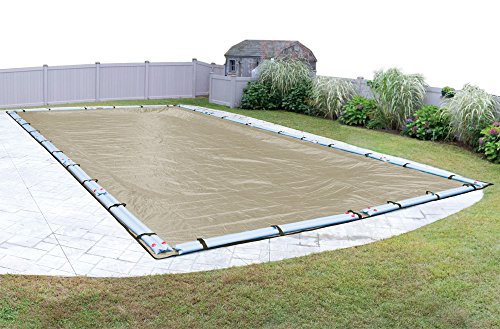 Pool Mate 311632R-PM 20-Year Professional-Grade Winter In-Ground Pool Cover, 16 x 32-ft, Tan