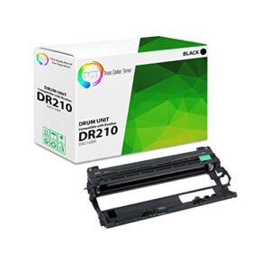 tct premium compatible dr210bk dr-210 black drum unit replacement for brother dr210 hl-3040 3040cn printers (20,000 pages)