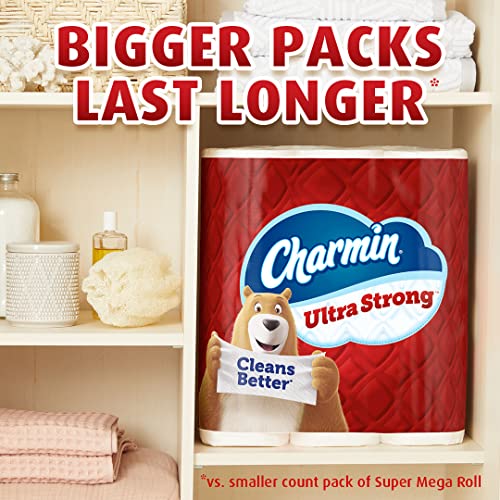 Charmin Ultra Strong Clean Touch Toilet Paper, 30 Family Mega Rolls = 153 Regular Rolls