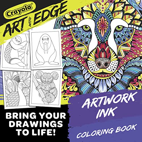 Crayola Jungle Animal Coloring Book, Teen and Adult Coloring, 32 Pages