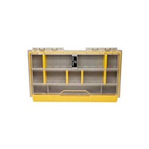 Plano EDGE 3500 Premium Tackle Storage with Rustrictor Rust-Resistant Technology, Gray and Yellow, Waterproof Terminal Tackle Box Organization, Small