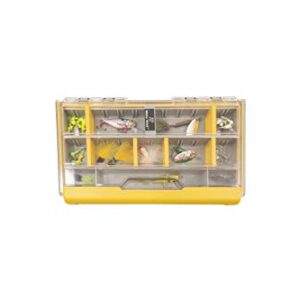 Plano EDGE 3500 Premium Tackle Storage with Rustrictor Rust-Resistant Technology, Gray and Yellow, Waterproof Terminal Tackle Box Organization, Small