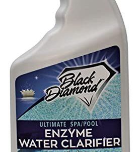 Black Diamond Stoneworks Ultimate Spa Pool Filter Cleaner Fast-Acting Spray and Ultimate Spa Pool Natural Enzyme Water Clarifier Treatment for Hot Tub. 2-Quart Bundle