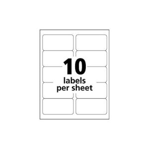 Avery Shipping Address Labels, Laser & Inkjet Printers, 2,500 Labels, 2x4 Labels, Permanent Adhesive (95945), White