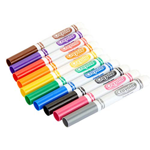 Crayola Broad Line Markers Bulk, 12 Marker Packs with 10 Colors, School Supplies, Gift for Kids