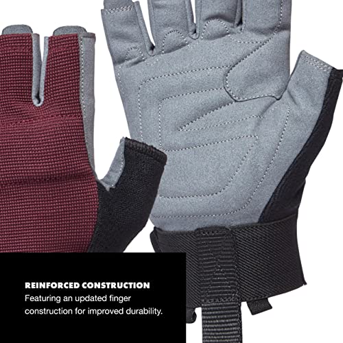 Black Diamond Equipment - Crag Half-Finger Gloves - Women's - Bordeaux - Large