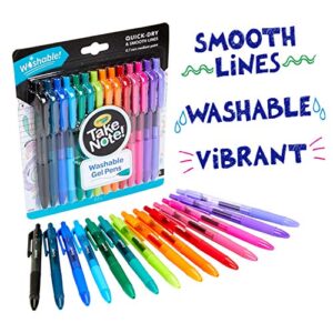 Crayola Colored Gel Pens for Kids and Adult Coloring, Washable Pens Medium Point, 14 Count