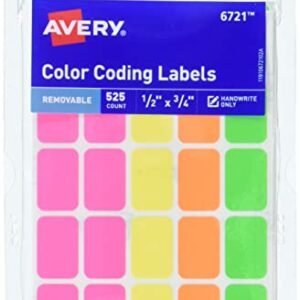 Avery Reinforcement Labels on Small Sheets, Handwrite Only