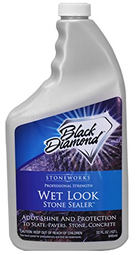 Black Diamond Stoneworks Wet Look Natural Stone Sealer Provides Durable Gloss and Protection. 1-QT and Stone & Tile Intensive Cleaner: Concentrated Deep Cleaner. 1-QT