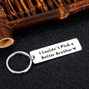 Gifts for Brother Big Brother Gift Cute Keychain Birthday Brother Gifts from Sister Anniversary Graduation Gifts for Him Step Brother Men Brother in Law Christmas Halloween Gifts