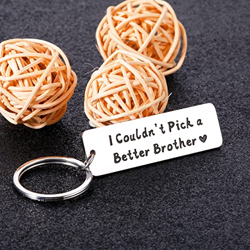 Gifts for Brother Big Brother Gift Cute Keychain Birthday Brother Gifts from Sister Anniversary Graduation Gifts for Him Step Brother Men Brother in Law Christmas Halloween Gifts