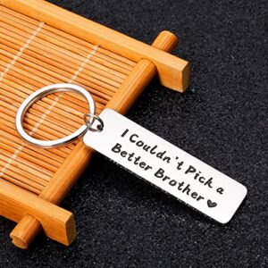 Gifts for Brother Big Brother Gift Cute Keychain Birthday Brother Gifts from Sister Anniversary Graduation Gifts for Him Step Brother Men Brother in Law Christmas Halloween Gifts