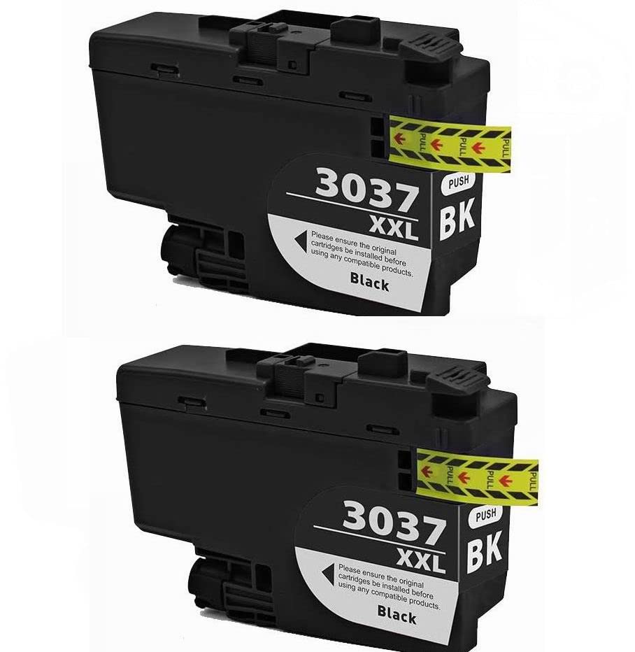 Inkpro Compatible Ink Cartridge for Brother LC3037 LC 3037 for Brother MFC-J5845DW MFC-J5945DW MFC-J6545DW J6945DW (2 Black)