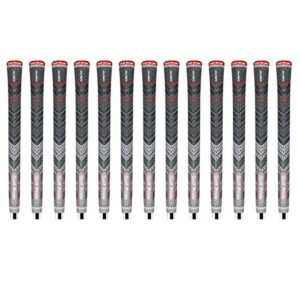 golf pride mcc plus4 align midsize ribbed grey – 13 piece golf grip bundle