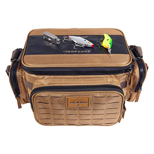 Plano Guide Series 3600 Tackle Bag, Medium, Beige 1680 Denier Fabric with Waterproof Base, Includes 5 Stowaway Utility Boxes, Premium Fishing Storage for Baits & Lures