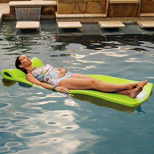 Texas Recreation Sunray 1.25-in Thick Swimming Pool Foam Pool Floating Mattress, Lime , Green