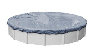 pool mate 3433-4-pm commercial-grade winter round above-ground pool cover, 33-ft, slate blue