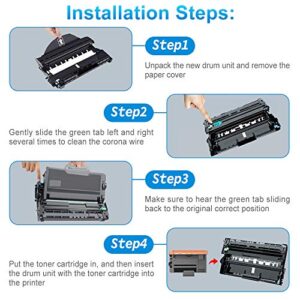 CLYWENSS Compatible DR-730 Replacement for Brother DR 730 DR-730 DR730 Drum Unit to use MFC-L2710DW MFC-L2750DW HL-L2395DW HL-L2370DW XL DCP-L2550DW (2 Pack, NOT Include Toner)