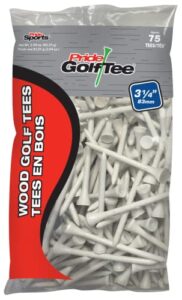 pride (87802) golf deluxe tee (3-1/4 inch, white) – 75 count