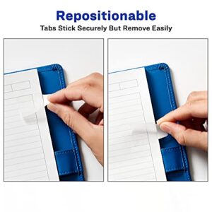 Avery Ultra Tabs, 3" x 1.5", 2-Side Writable, White, 24 Repositionable Filing Tabs (74776) & Avery Mini Ultra Tabs, 1" x 1.5", 2-Side Writable, White, 40 Repositionable Tabs (74788)