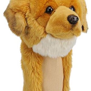 Golf Head Covers, Profey Golden Retriever Golf Covers for Golf Clubs, Novelty Realistic Animal Headcover Plush Utility Golf Club Protector Gifts for Men Kid