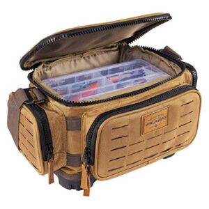 plano guide series 3500 tackle bag, beige, includes 5 3500 stowaway organization boxes, premium soft fishing tackle storage, waterproof & non-skid base