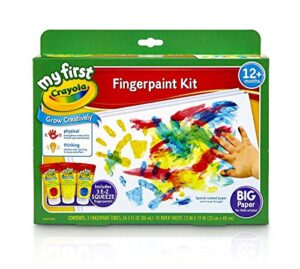 crayola my first fingerpaint kit, washable paint, gifts, ages 1, 2, 3, 4, 5