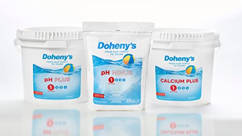 Doheny's Calcium Plus | Raise Your Calcium Hardness Level | Pro-Grade Granular/Flake Calcium Chloride | Low Calcium Hardness Levels Lead to Corrosion & Staining On Pool Surfaces and Fixtures | 25 LB