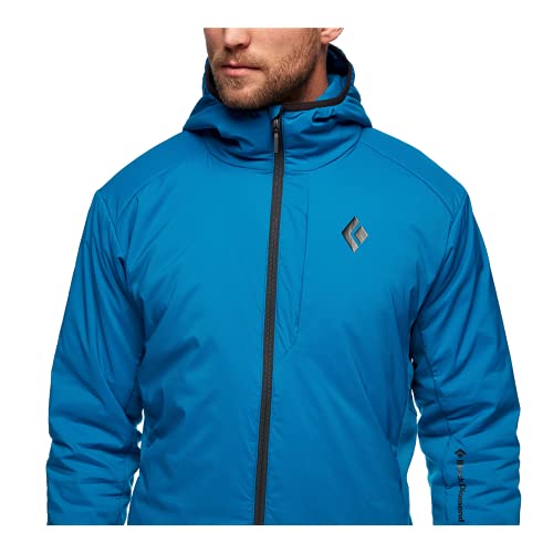 Black Diamond Mens First Light Hybrid Mid-Layer Insulated Hoody, Kingfisher, Medium