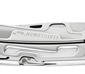 LEATHERMAN, Rev Pocket Size Multitool with Package Opener and Screwdrivers, Stainless Steel