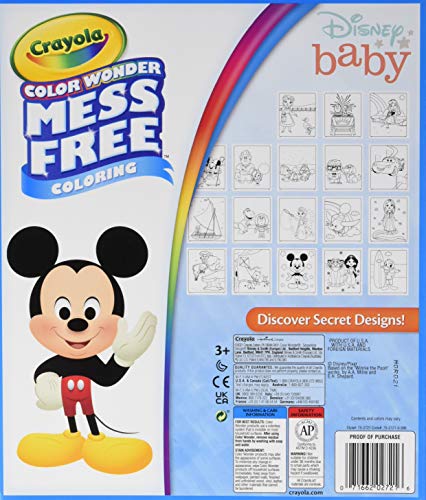 Crayola Color Wonder Disney Baby Characters, Mess Free Coloring Pages, Gift for Kids, Age 3, 4, 5, 6